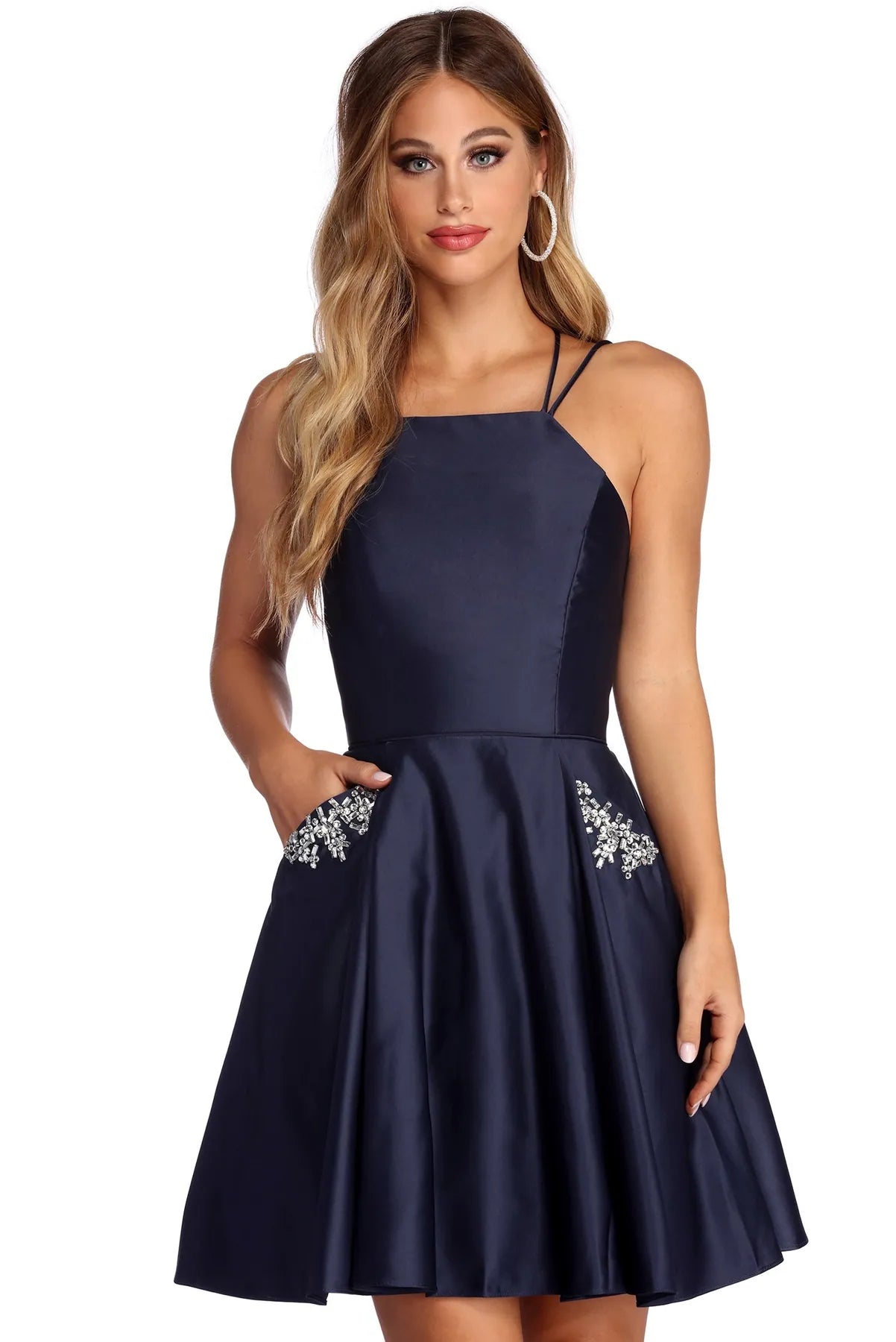 Deb Formal Rhinestone Party Dress