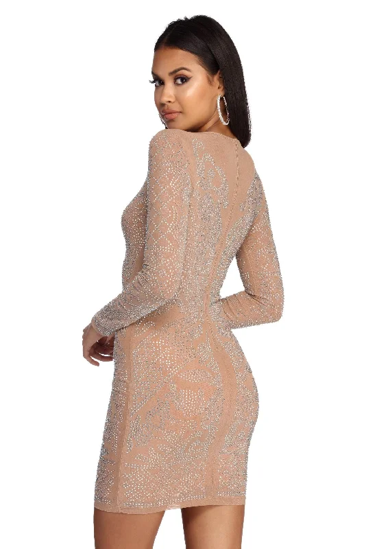 Janelle Winner's Circle Mesh Dress