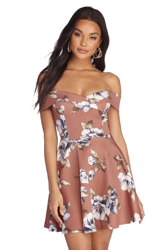 Pretty And Picturesque Skater Dress