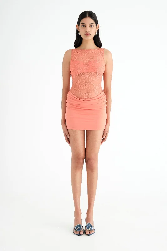 Benni Raffy Mini Dress - Grapefruit