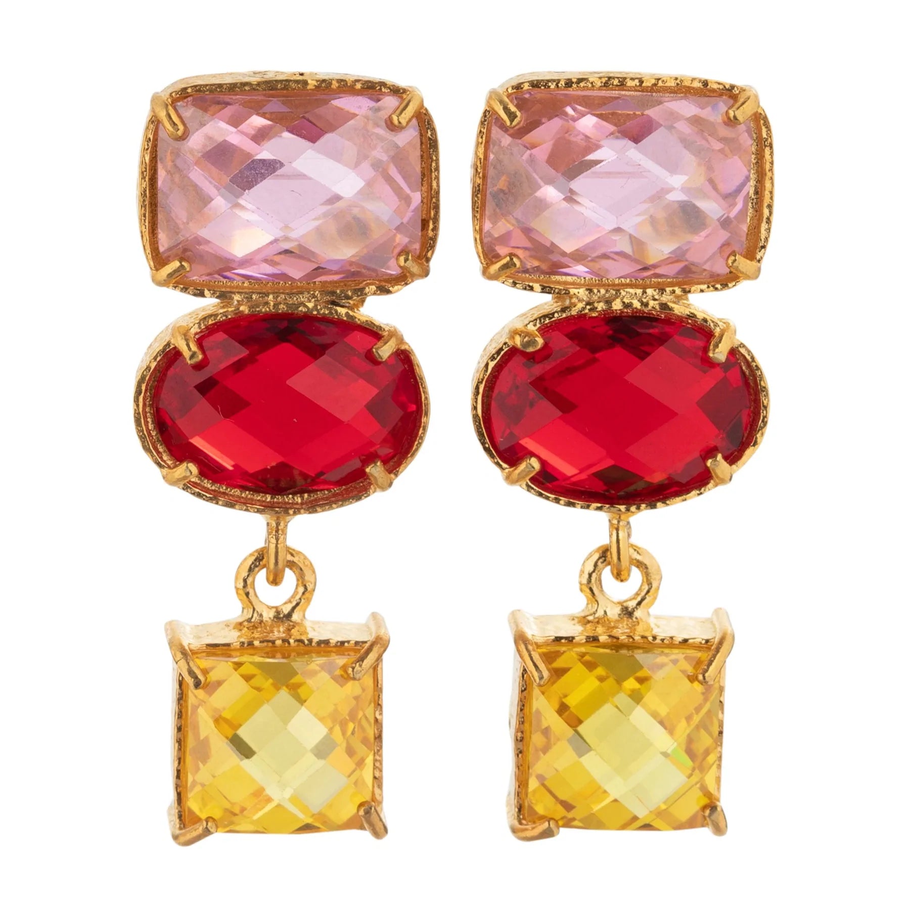 Christie Nicolaides Giovanna Earrings - Pink