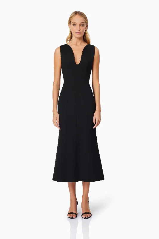 Elliatt Eden Midi Dress - Black