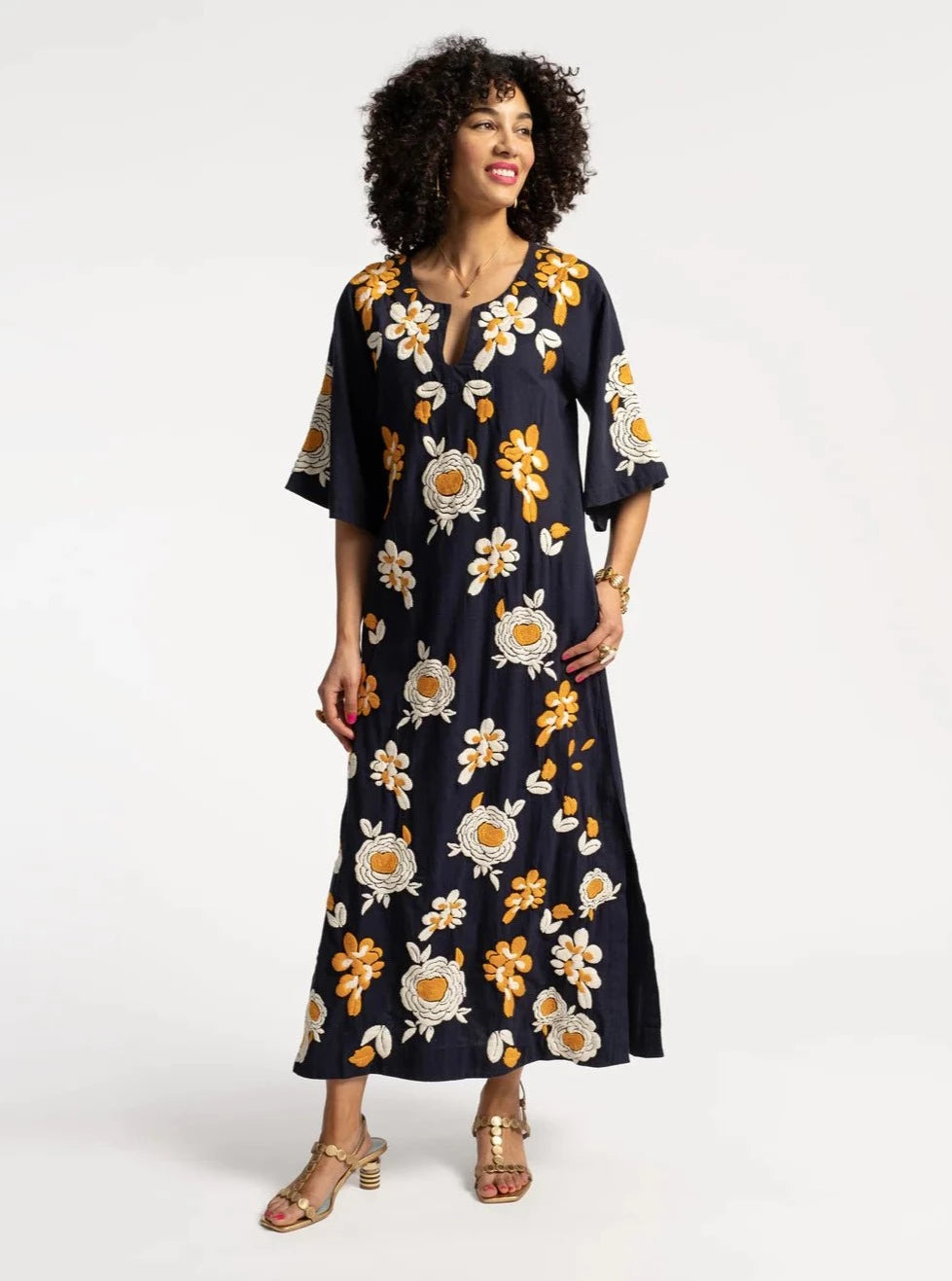 Dreamy Caftan in Blue Blossom