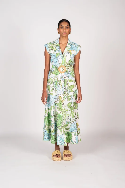 La Maise Vera Midi Dress - Country Garden