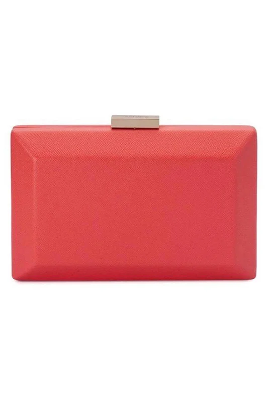 Olga Berg Ava Rectangular Clutch - Coral