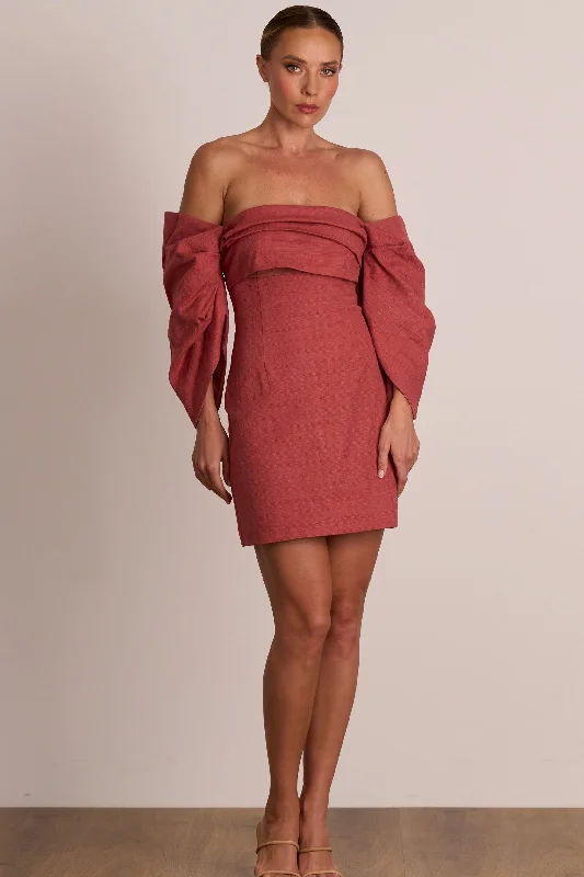 Pasduchas Platinum Party Dress - Rosewood