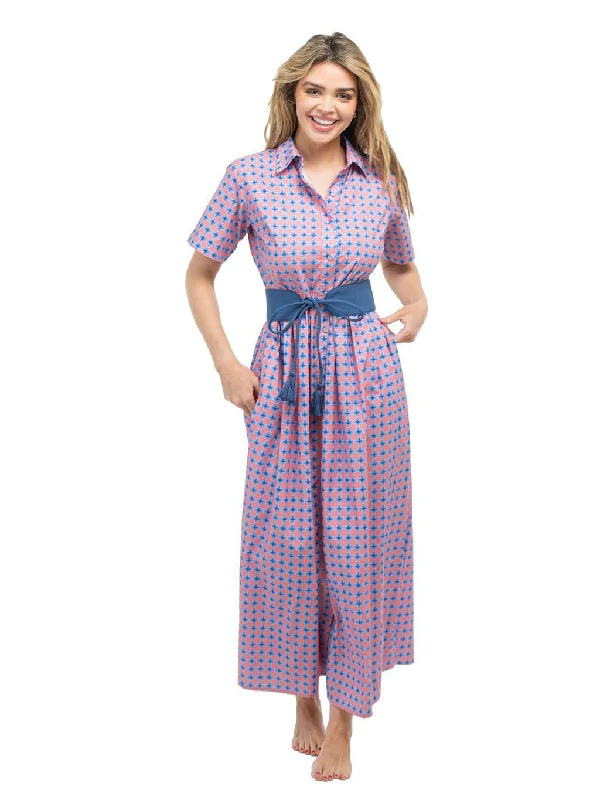 The Elle Maxi Dress | Pink Check