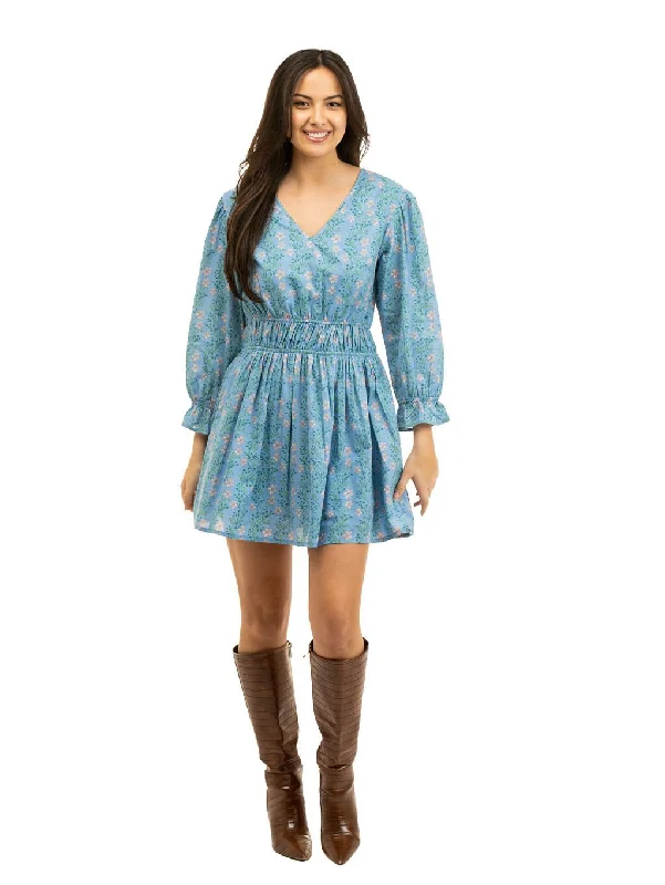 The Marie Mini Dress | Blue Vine