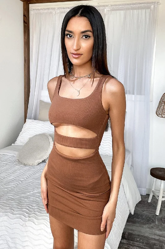 Sandy Dress - Brown