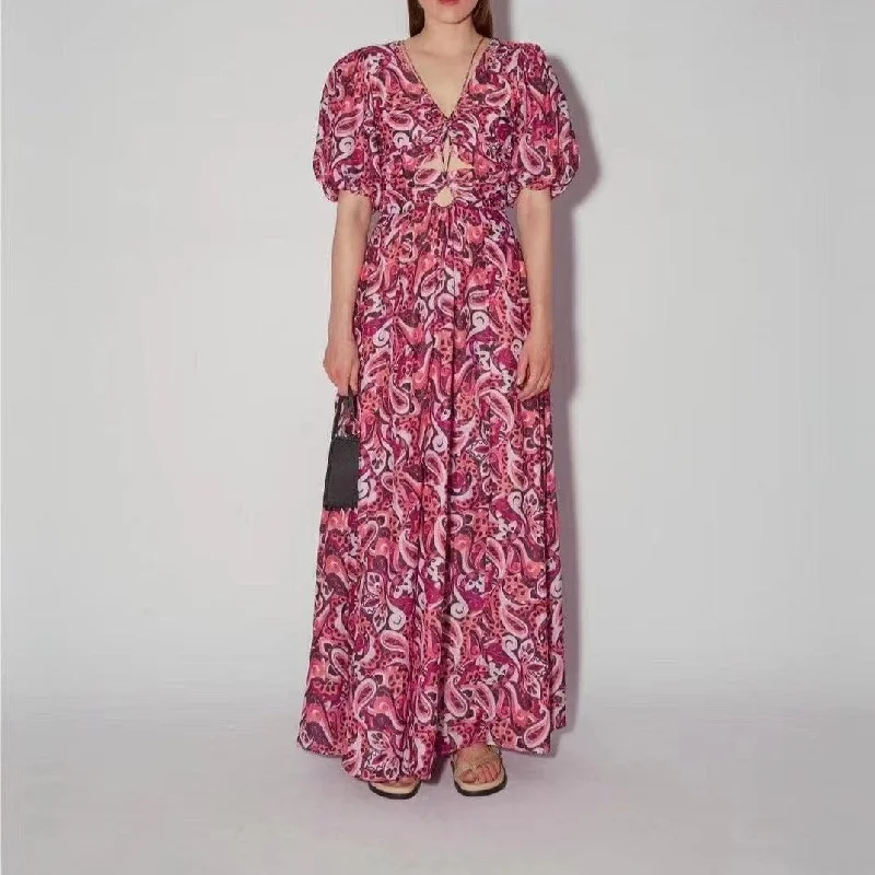 KittenAlarm - Barbi Allover Paisley Maxi Dress