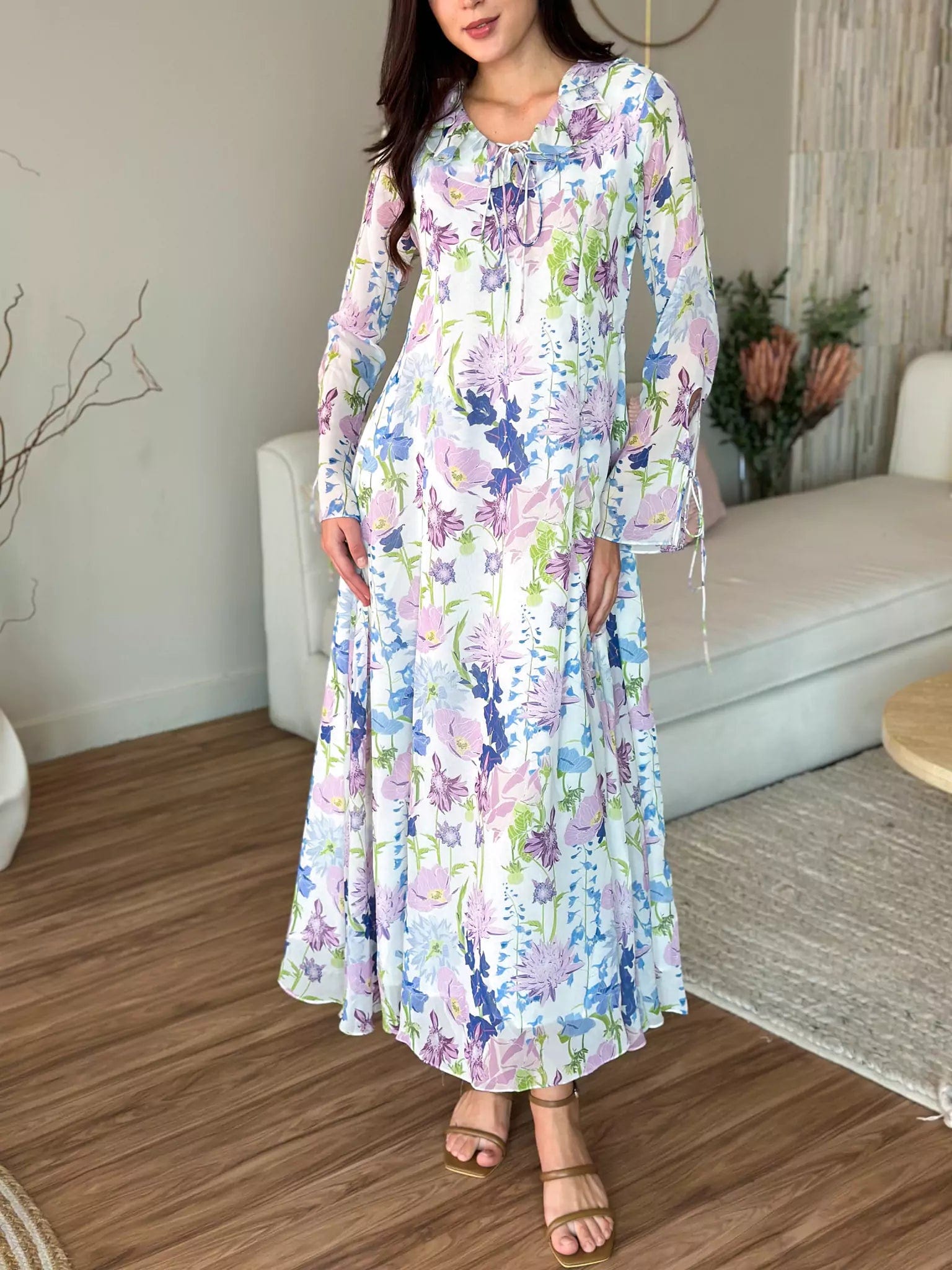 Bell Flower Long Dress