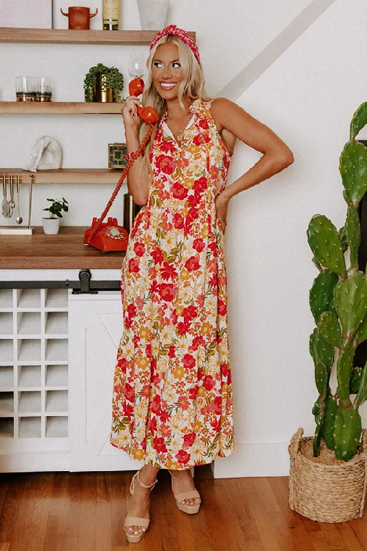 Blooming Beauty Maxi In Rose