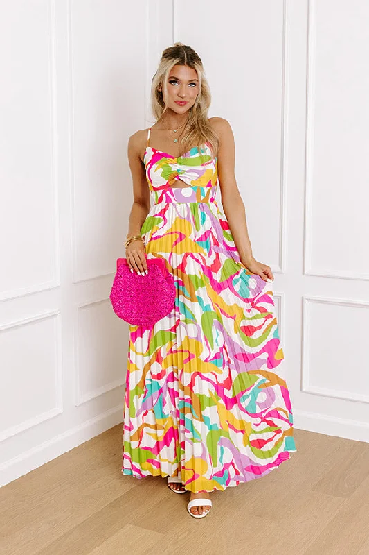 Bold and Bubbly Maxi Dress