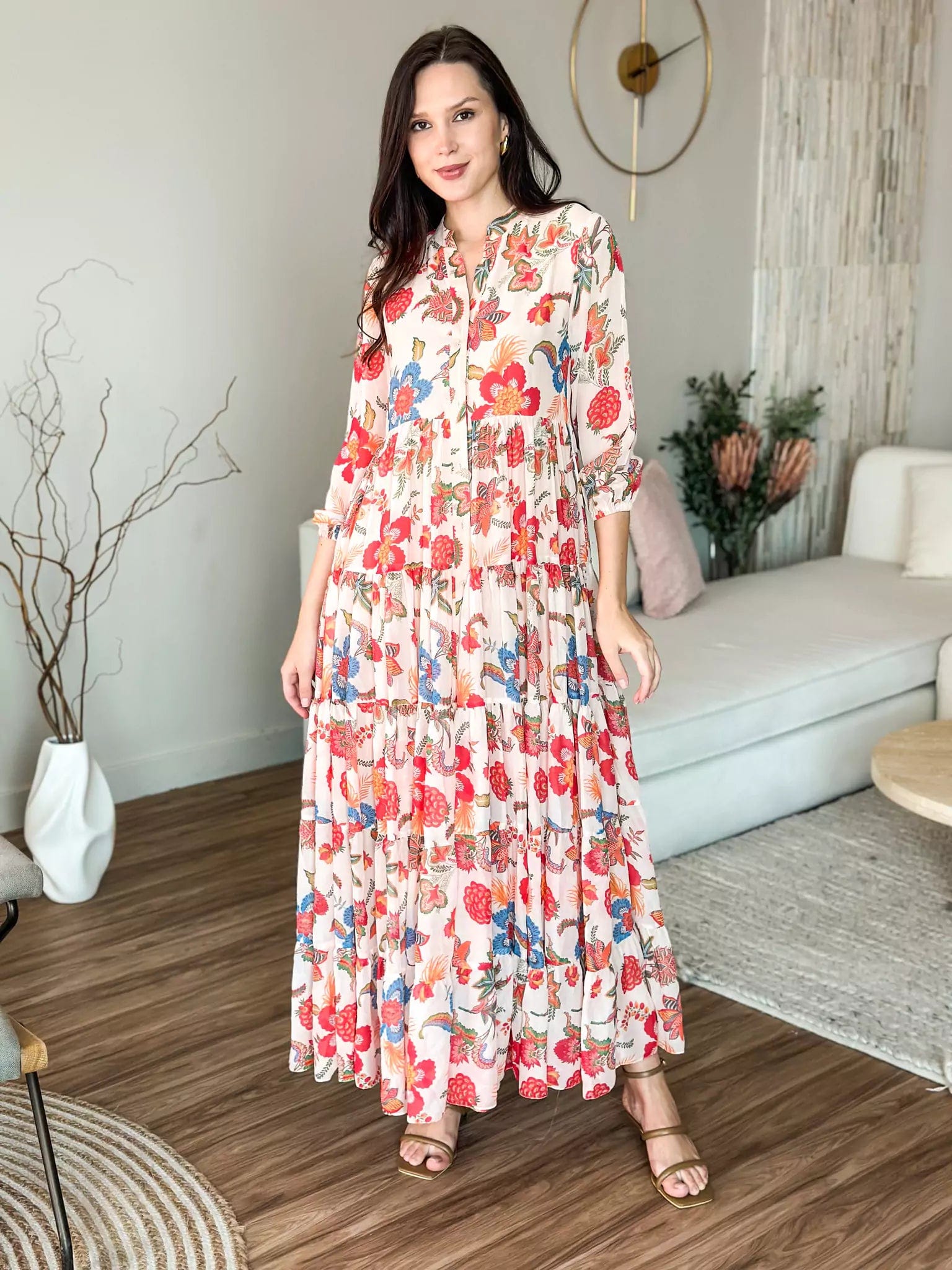 Hattie Floral Long Dress