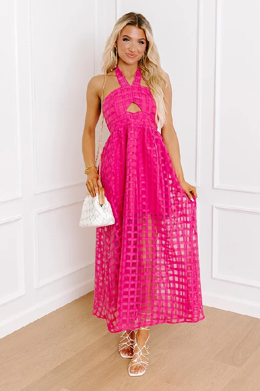 Patio Margs Gingham Maxi Dress