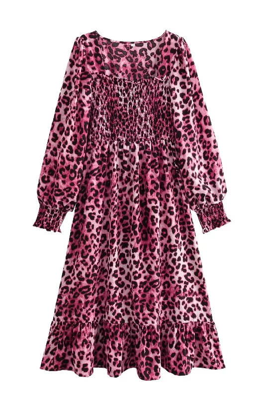 'Patrice' Leopard Print Dress