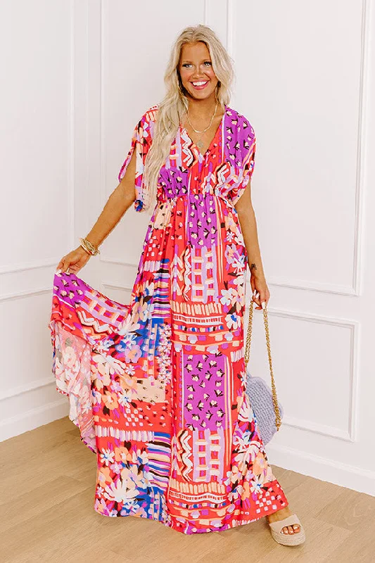 Peace and Petals Maxi Dress